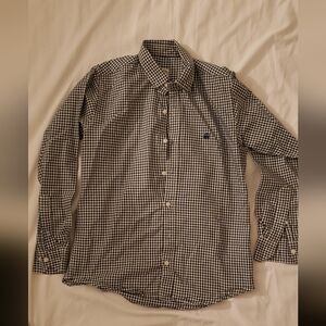 Brooks Brothers Black and White Gingham Shirt